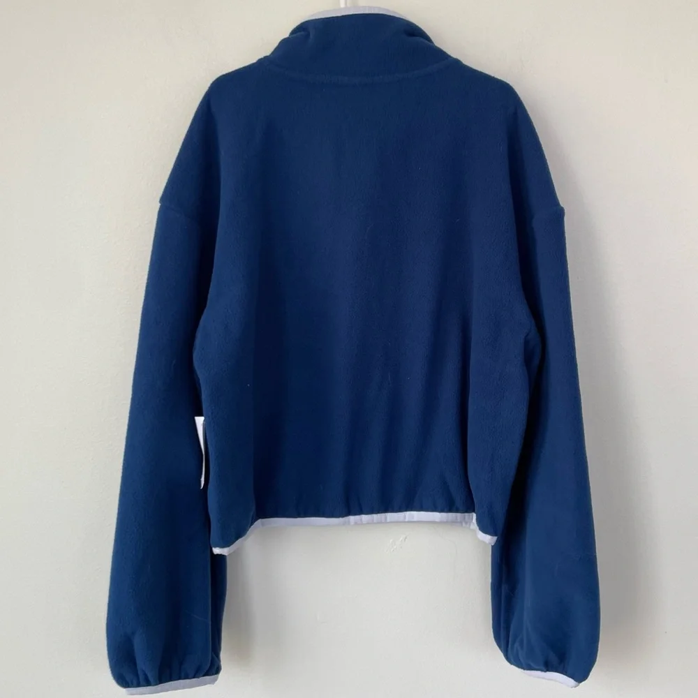 NWT Old Navy Loose Mock-Neck Performance Microfleece Top Snap Pullover L 10-12